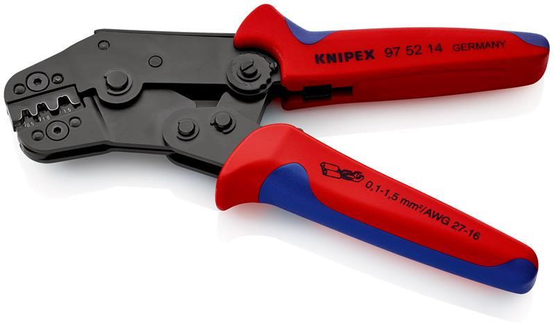 Crimpzange kurze Bauform L.195mm 0,1-1,5 (AWG 27-16) mm² KNIPEX