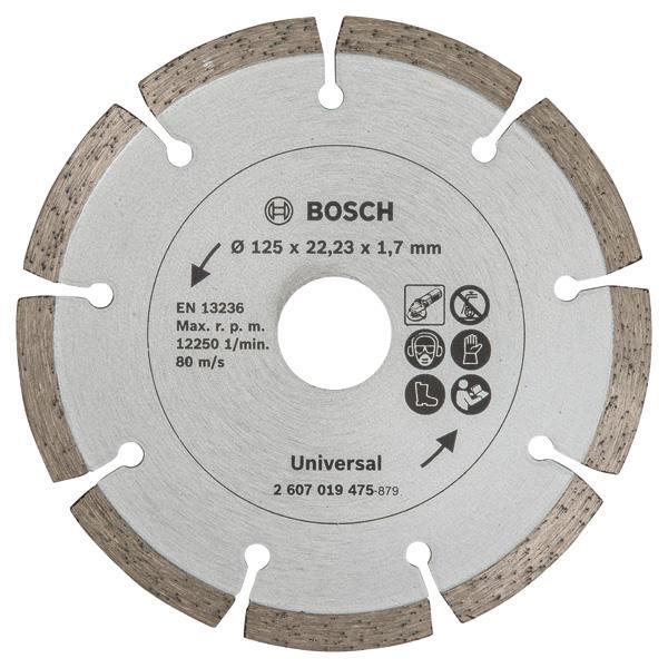 BOSCH Diamanttrennscheibe für Baumaterial, Durchmesser: 125 mm