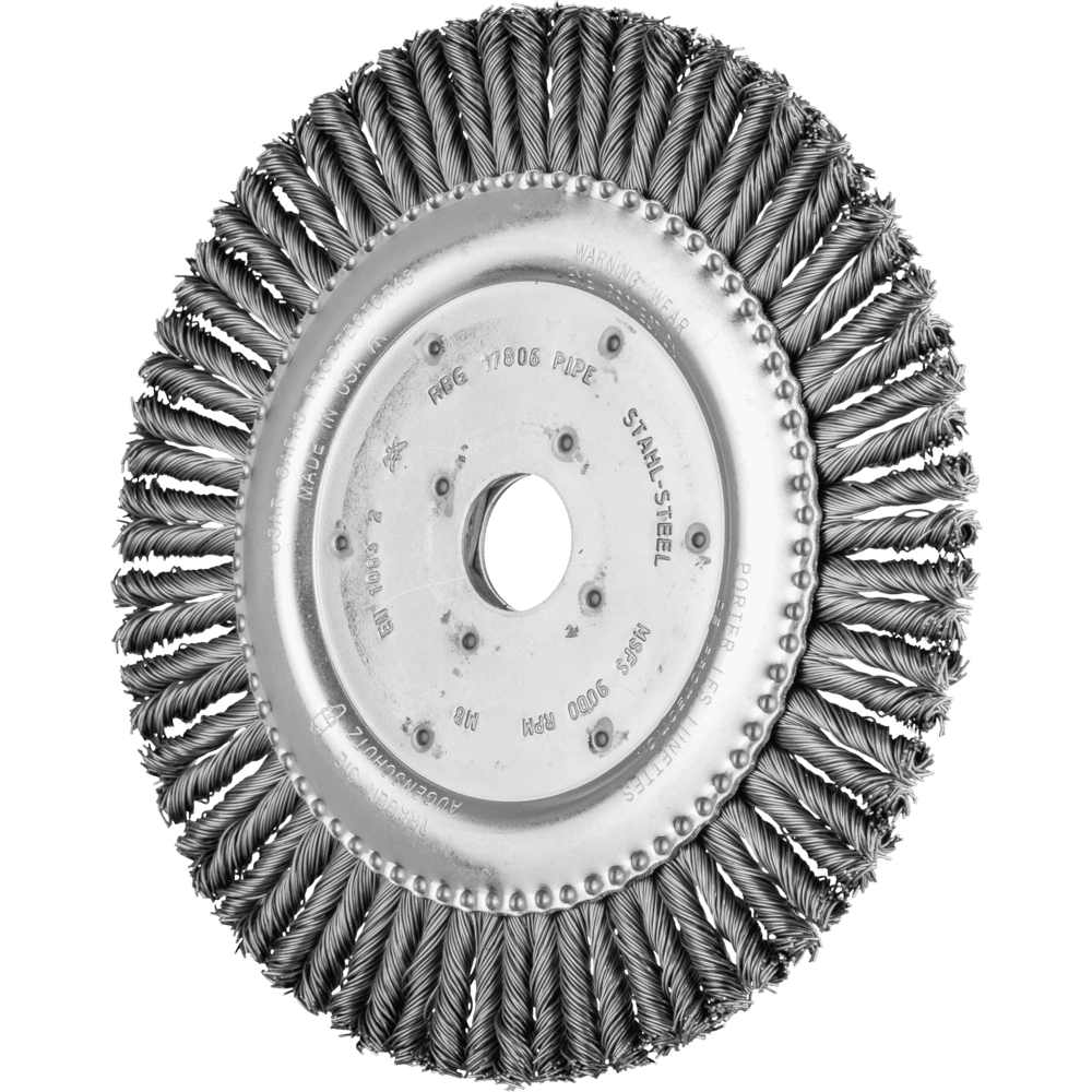 PFERD COMBITWIST PIPELINE Bürste gezopft RBG Ø 178x6x22,2 mm Stahl-Draht-Ø 0,50mm Winkelschleifer