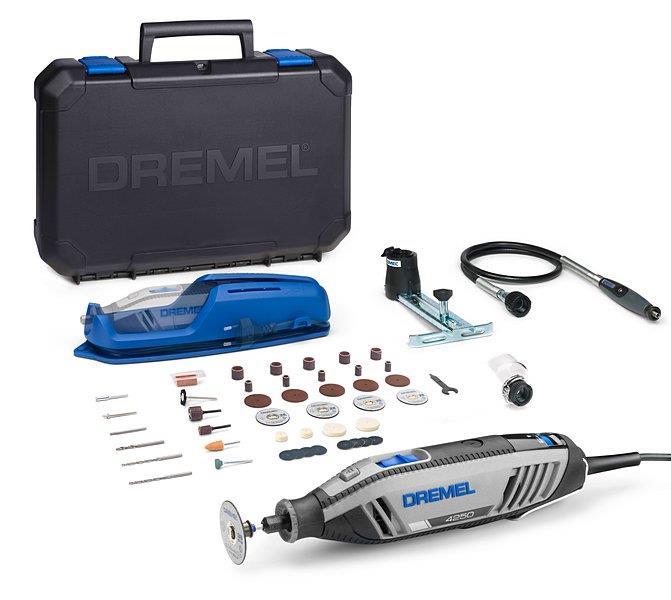 BOSCH DREMEL® 4250, Multifunktionswerkzeug, 45 Zubehöre, 3 Vorsatzgeräte