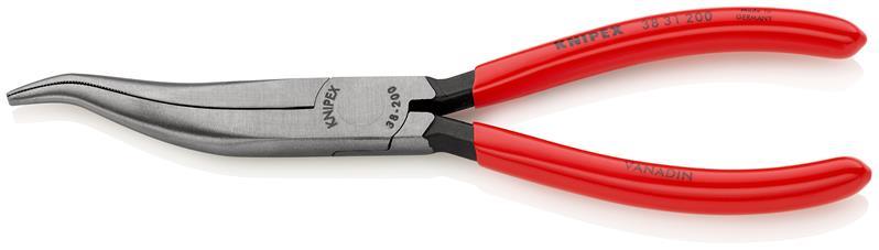 KNIPEX 38 31 200 Mechanikerzange mit Kunststoff überzogen schwarz atramentiert 200 mm