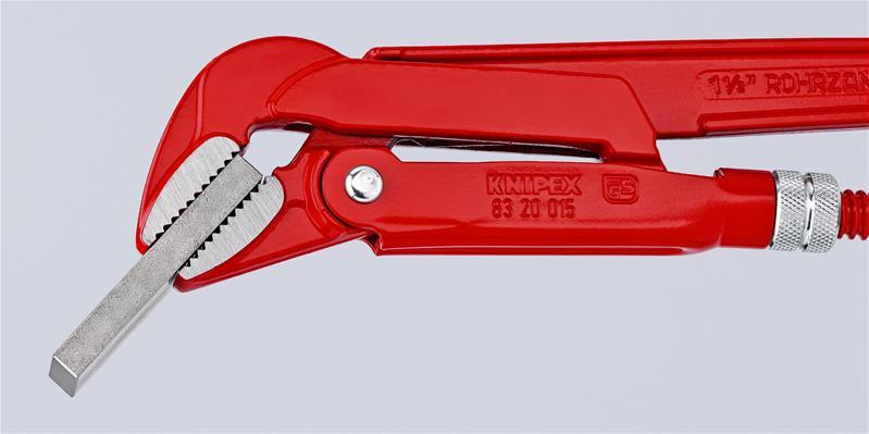 KNIPEX 83 20 020 Rohrzange 45° rot pulverbeschichtet 570 mm