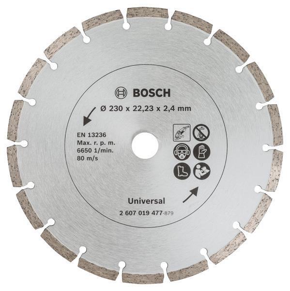 BOSCH Diamanttrennscheibe für Baumaterial, Durchmesser: 230 mm, 2er-Pack