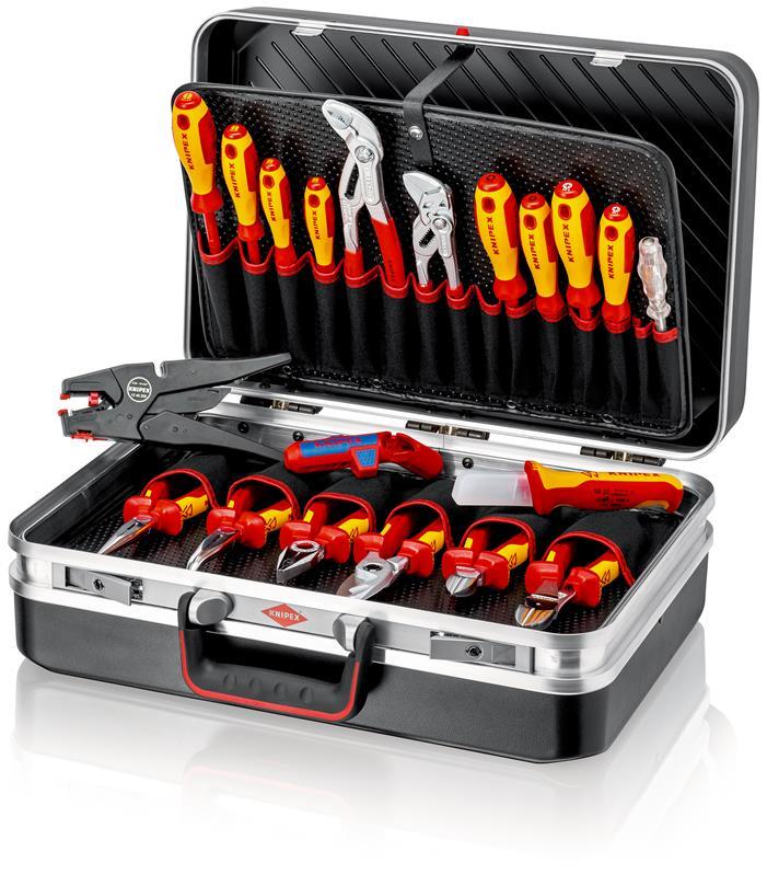Werkzeugkoffer 20-tlg.Koffer a.ABS-Material Elektroinstallation KNIPEX Werkzeugkoffer 20-tlg.Koffer a.ABS-Material Elektroinstallation KNIPEX