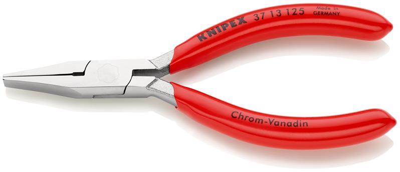 KNIPEX 37 13 125 Greifzange für Feinmechanik mit Kunststoff überzogen verchromt 125 mm