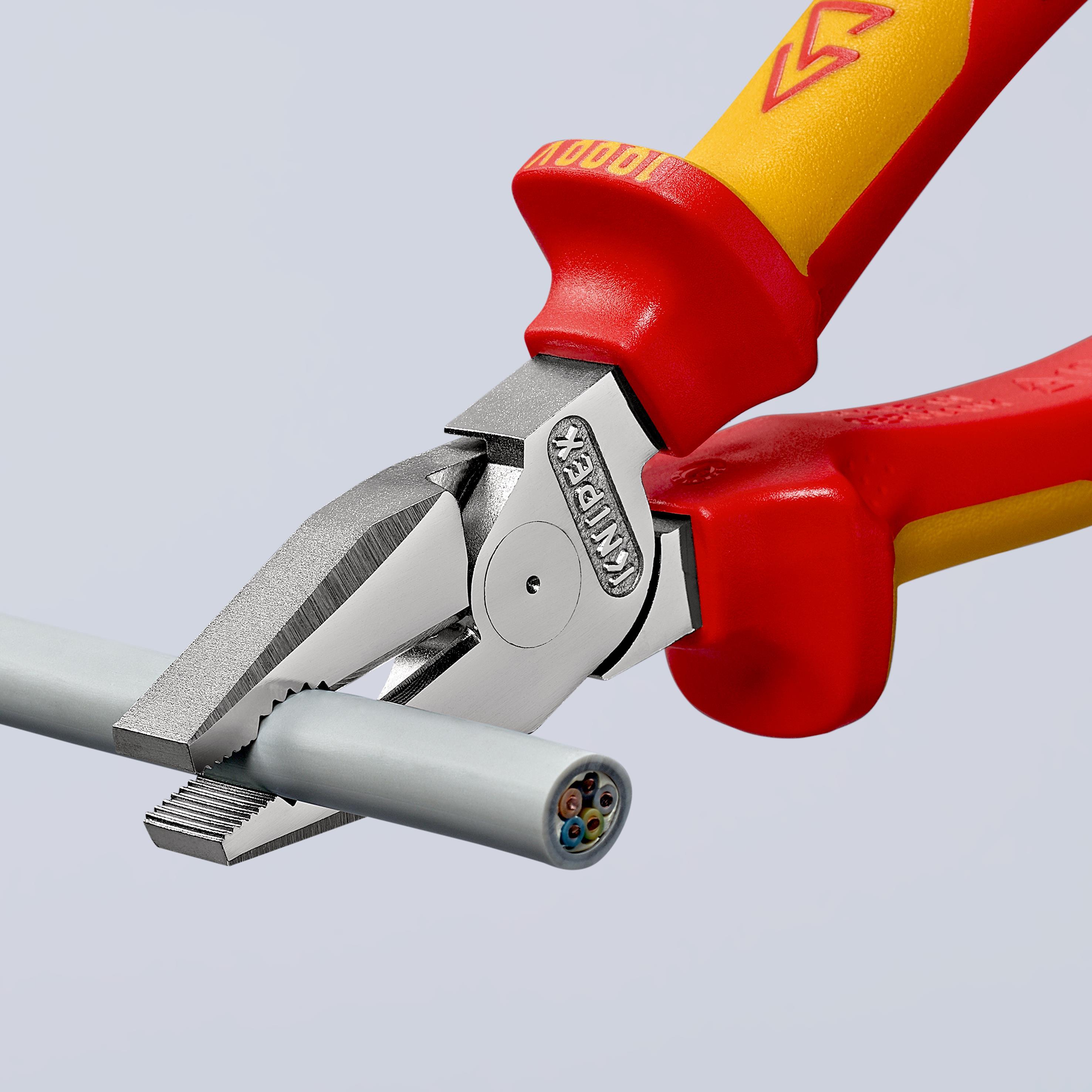 Kraftkombizange L.225mm verchr.Mehrkomp.-Hüllen VDE KNIPEX