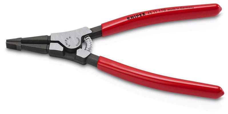 KNIPEX 45 11 170 Montagezange für Sprengringe auf Wellen mit Kunststoff überzogen brüniert 170 mm KNIPEX 45 11 170 Montagezange für Sprengringe auf Wellen mit Kunststoff überzogen brüniert 170 mm