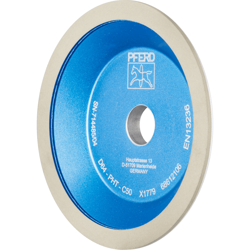PFERD Diamant-Schleifscheibe Kunstharz 12A2/45° PHT 230mm D64 (fein) Trockenschliff PFERD Diamant-Schleifscheibe Kunstharz 12A2/45° PHT 230mm D64 (fein) Trockenschliff