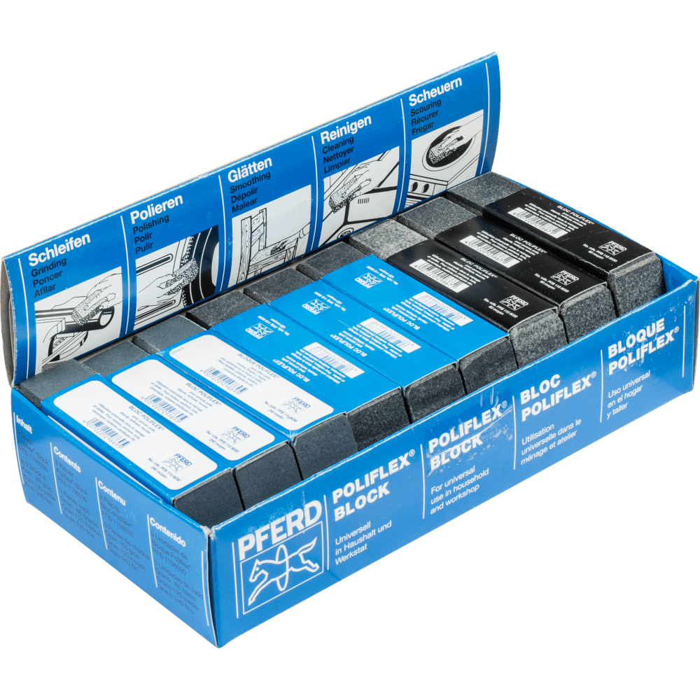 PFERD Poliflex Schleifblock Set Bindung PUR SIC für Feinschliff und Finish PFERD Poliflex Schleifblock Set Bindung PUR SIC für Feinschliff und Finish