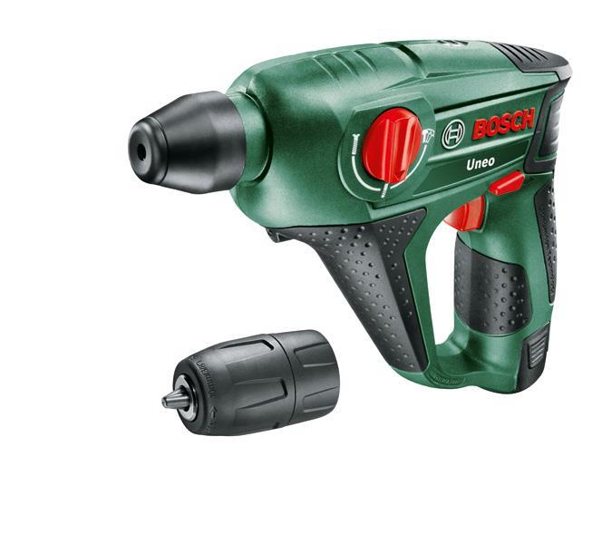 BOSCH Akku-Bohrhammer Uneo, mit 1 x PBA 12V 2.0 Ah Akku, Ladegerät AL 1115 CV