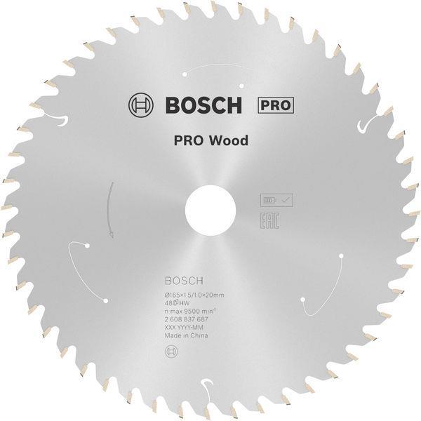 PRO Wood cordless Kreissägeblatt, 165 x 1,5 x 20 mm, T48