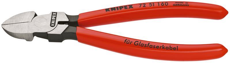 Seitenschneider f.Lichtwellenleiter L.160mm m.Ku.-Überzug KNIPEX Seitenschneider f.Lichtwellenleiter L.160mm m.Ku.-Überzug KNIPEX