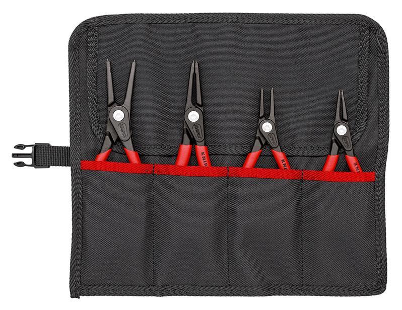 Präzisionssicherungsringzangensatz 4-tlg.in Rolltasche 12-60mm KNIPEX