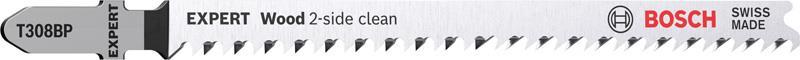 EXPERT ‘Wood 2-side clean’ T 308 BP Stichsägeblatt, 5 Stück EXPERT ‘Wood 2-side clean’ T 308 BP Stichsägeblatt, 5 Stück