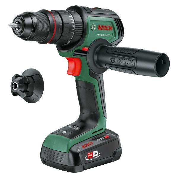 BOSCH Akku-Schlagbohrmaschine AdvancedImpact 18V-80 QuickSnap,  1 x Akku PBA 18V 2.5Ah