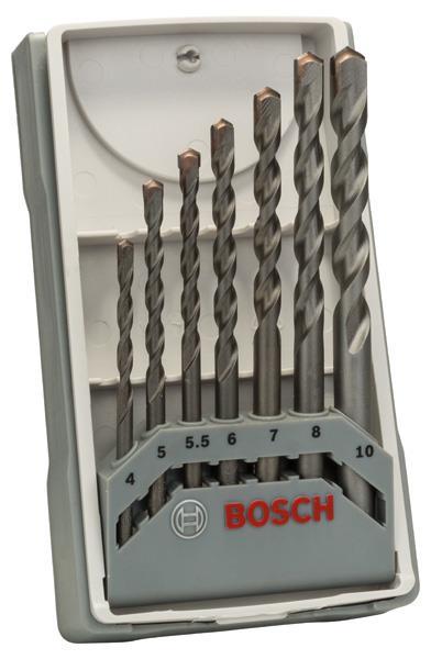 BOSCH 7-tlg. CYL-3 Betonbohrer-Set, 4/5/5,5/7/8/10 mm