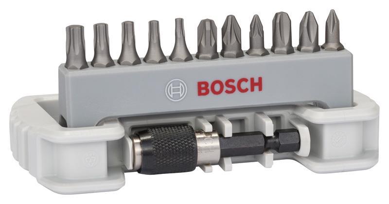 BOSCH 11-tlg. Schrauberbit-Set inklusive Bithalter, PH, PZ, T, 25 mm BOSCH 11-tlg. Schrauberbit-Set inklusive Bithalter, PH, PZ, T, 25 mm