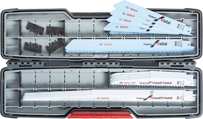 BOSCH 16-tlg. Säbelsägeblatt-Set, ToughBox für Abrissarbeiten