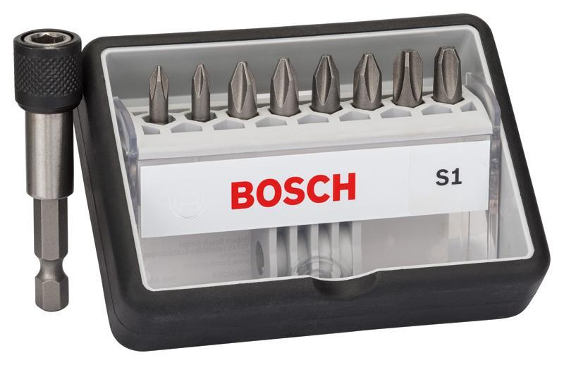 BOSCH 8+1-tlg. Schrauberbit-Set, Robust Line, S PH, Extra Hard-Ausführung