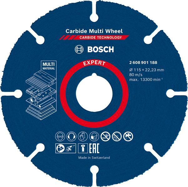 BOSCH EXPERT Carbide Multi Wheel Trennscheibe, 115 mm, 22,23 mm