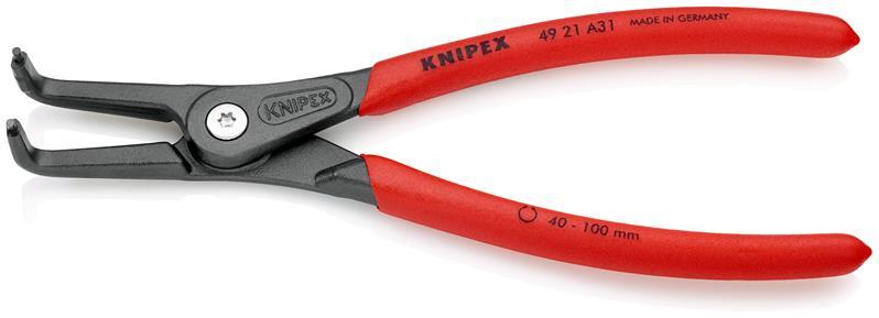Außensicherungsringzange A 31 f.Wellen D.40-100mm 90Grad gew.L.210mm KNIPEX Außensicherungsringzange A 31 f.Wellen D.40-100mm 90Grad gew.L.210mm KNIPEX