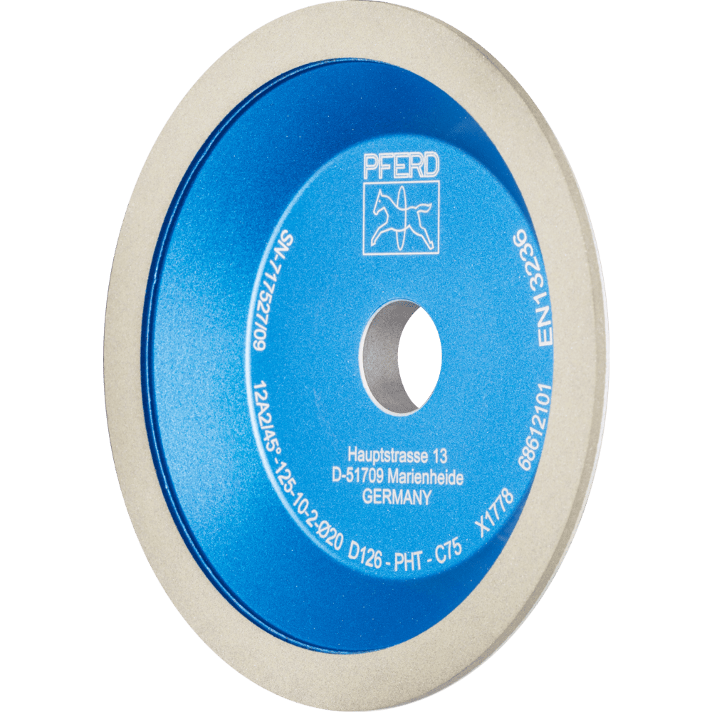 PFERD Diamant-Schleifscheibe Kunstharz 12A2/45° PHT 178 mm D126 (mittel) Trockenschliff PFERD Diamant-Schleifscheibe Kunstharz 12A2/45° PHT 178 mm D126 (mittel) Trockenschliff