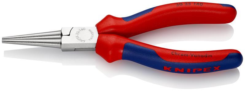 KNIPEX 30 35 140 Langbeckzange mit Mehrkomponenten-Hüllen verchromt 140 mm KNIPEX 30 35 140 Langbeckzange mit Mehrkomponenten-Hüllen verchromt 140 mm