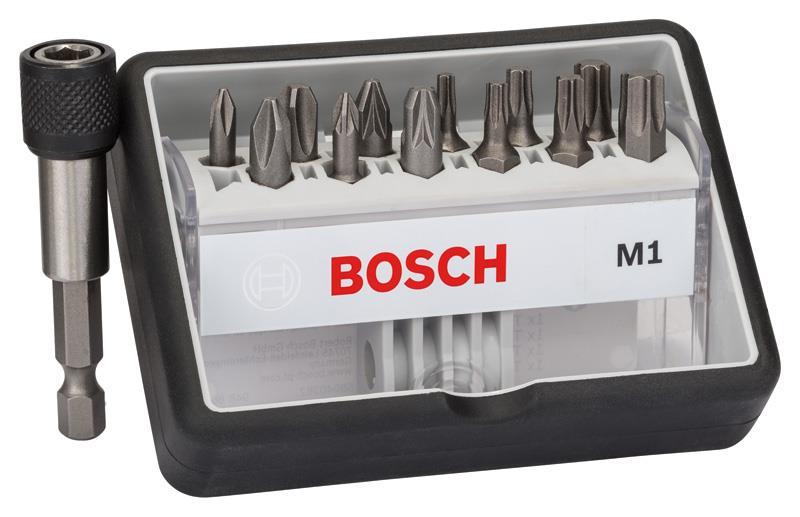 BOSCH 12+1-tlg. Schrauberbit-Set, Robust Line, M PH/PZ/T, Extra Hard-Ausführung