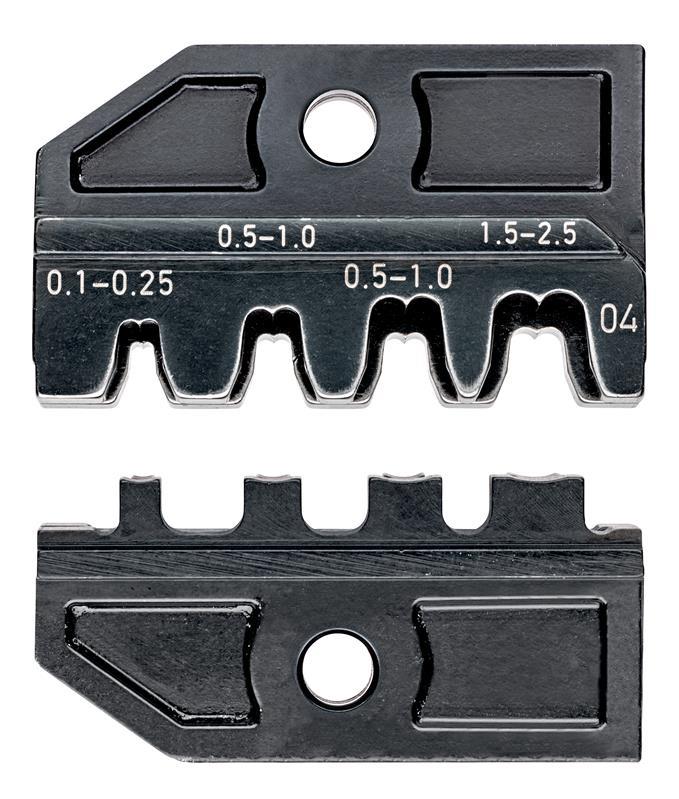 KNIPEX 97 49 04 Crimpeinsatz für unisolierte, offene Steckverbinder (2,8 + 4,8 mm Breite) KNIPEX 97 49 04 Crimpeinsatz für unisolierte, offene Steckverbinder (2,8 + 4,8 mm Breite)