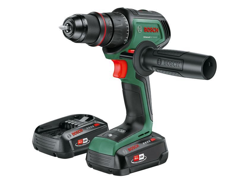 BOSCH Akku-Bohrschrauber AdvancedDrill 18V-80 QuickSnap,2 x Akku PBA 18V 2.5Ah