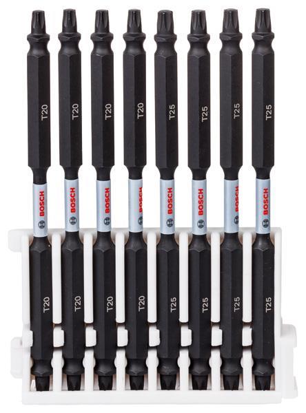 BOSCH Doppelklingen Schrauberbit-Set Impact Control, 8-teilig, 4 x T20, 4 x T25,110 mm BOSCH Doppelklingen Schrauberbit-Set Impact Control, 8-teilig, 4 x T20, 4 x T25,110 mm