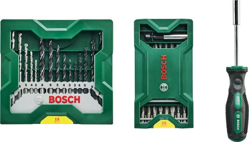 BOSCH 25+15+1 Mini-X-Line Sets plus Griff