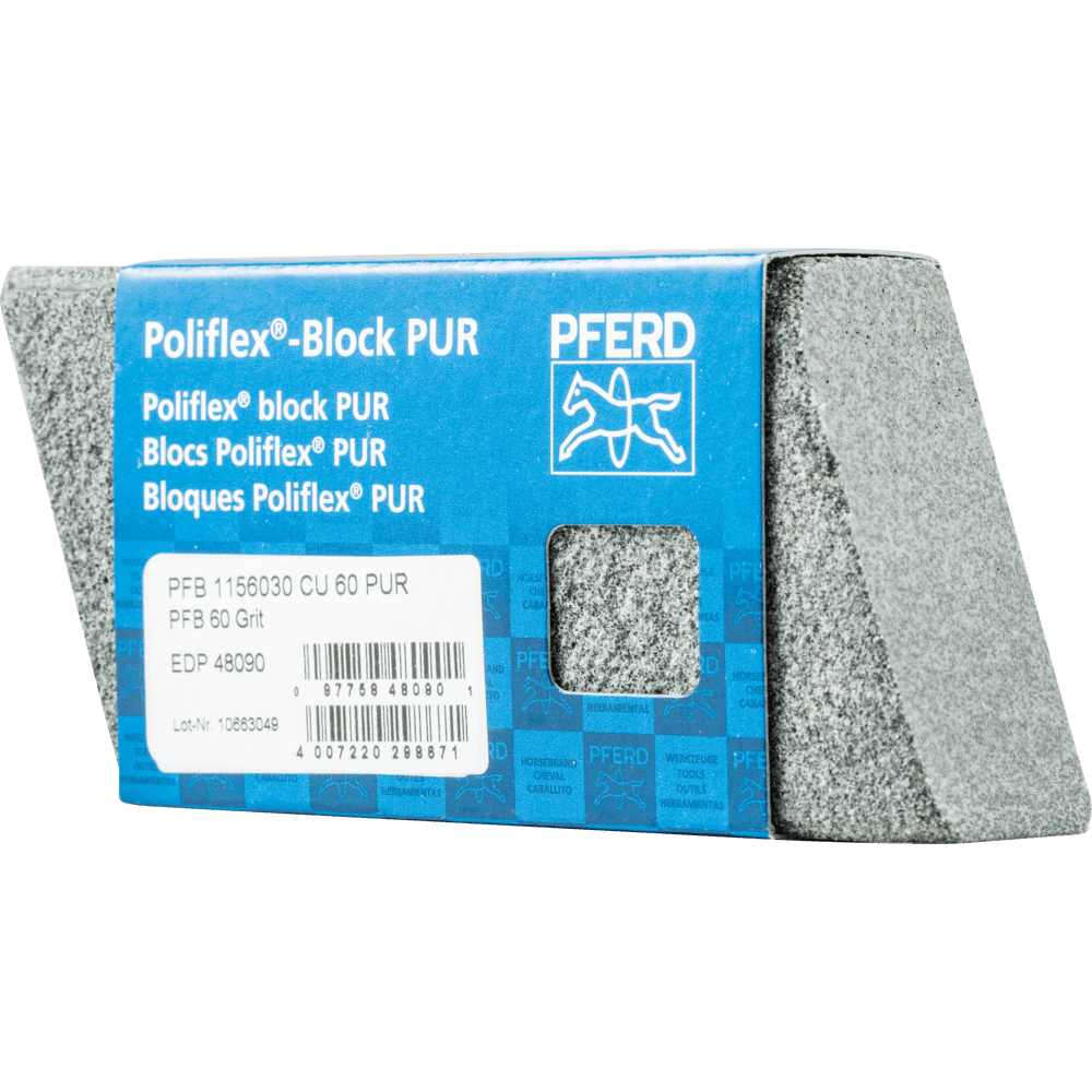 PFERD Poliflex Schleifblock 30x60x115 mm Bindung PUR SIC60 für Feinschliff und Finish PFERD Poliflex Schleifblock 30x60x115 mm Bindung PUR SIC60 für Feinschliff und Finish