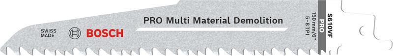 PRO Multi Material Demolition S610VF Säbelsägeblatt, 1,6 x 22 x 150 mm, 5-tlg.