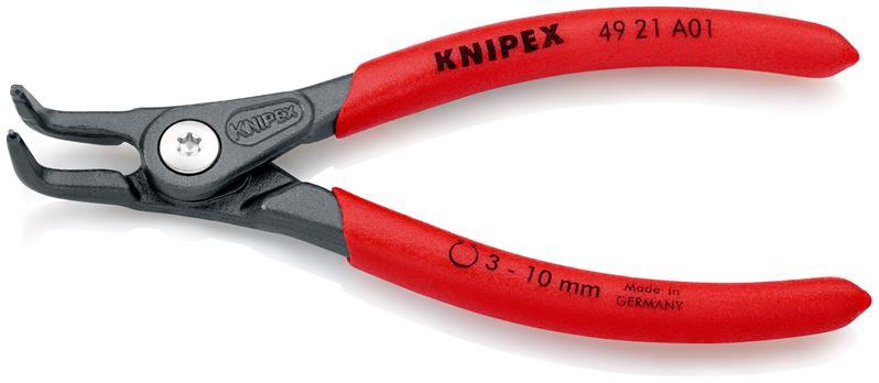 Außensicherungsringzange A 01 f.Wellen D.3-10mm 90Grad gew.L.130mm KNIPEX