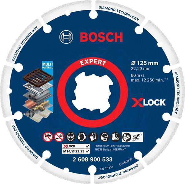 BOSCH EXPERT Diamond Metal Wheel X-LOCK Trennscheibe, 125 x 22,23 mm