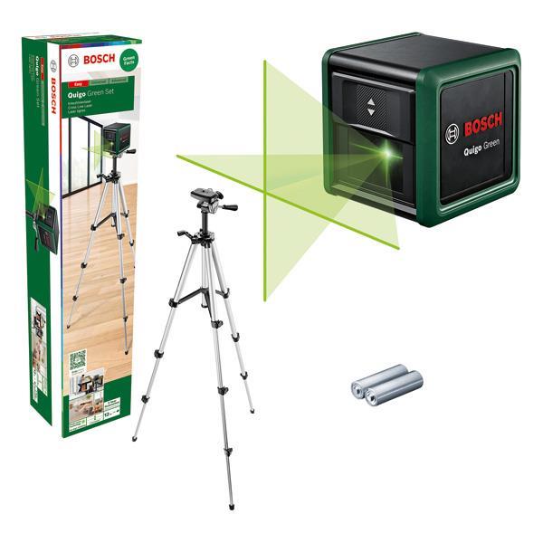 BOSCH Kreuzlinien-Laser Quigo Green Set