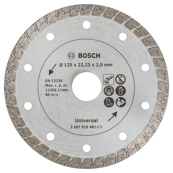 BOSCH Diamanttrennscheibe Turbo, Durchmesser: 125 mm