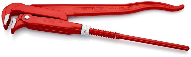 KNIPEX 83 10 015 Rohrzange 90° rot pulverbeschichtet 420 mm