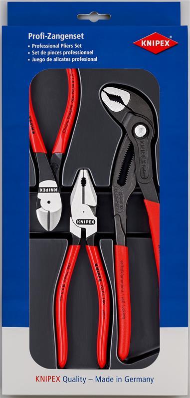 Zangensatz Kraft-Paket Inh.3tlg.pol.Kunststofftiefziehteil KNIPEX Zangensatz Kraft-Paket Inh.3tlg.pol.Kunststofftiefziehteil KNIPEX