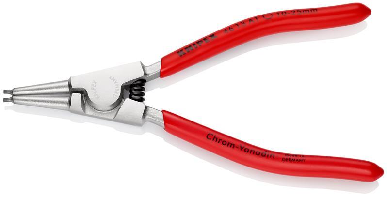 KNIPEX 46 13 A1 Sicherungsringzange für Außenringe auf Wellen mit Kunststoff überzogen verchromt 140 mm