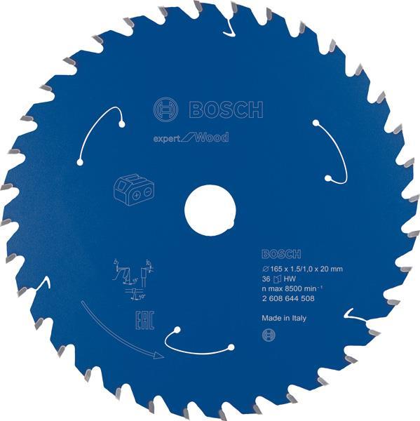 Akku-Kreissägeblatt Expert for Wood, 165 x 1,5/1 x 20, 36 Zähne Akku-Kreissägeblatt Expert for Wood, 165 x 1,5/1 x 20, 36 Zähne