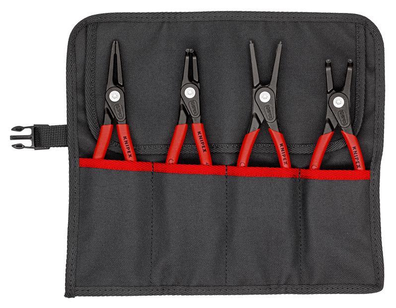 Präzisionssicherungsringzangensatz 4-tlg.in Rolltasche 19-60mm KNIPEX