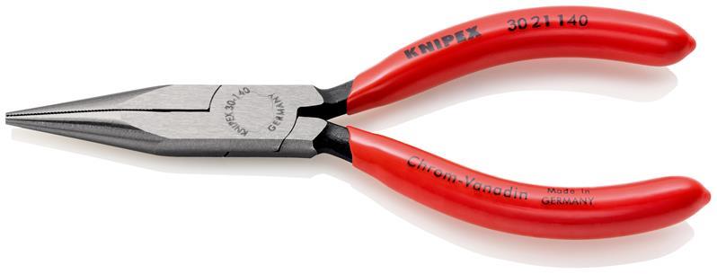 Langbeckzange Gesamt-L.140mm Form 2 Kopf pol.Ku.-Überzug KNIPEX