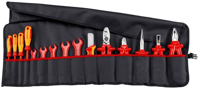 KNIPEX 98 99 13 Werkzeug-Rolltasche 15-teilig mit isolierten Werkzeugen für Arbeiten an elektrischen Anlagen KNIPEX 98 99 13 Werkzeug-Rolltasche 15-teilig mit isolierten Werkzeugen für Arbeiten an elektrischen Anlagen