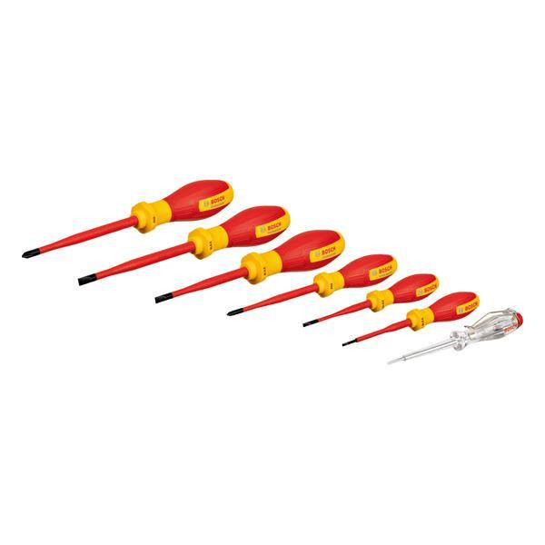 BOSCH Combo Kit VDE-Schraubendreher-Set SL/PH, 7-tlg. BOSCH Combo Kit VDE-Schraubendreher-Set SL/PH, 7-tlg.