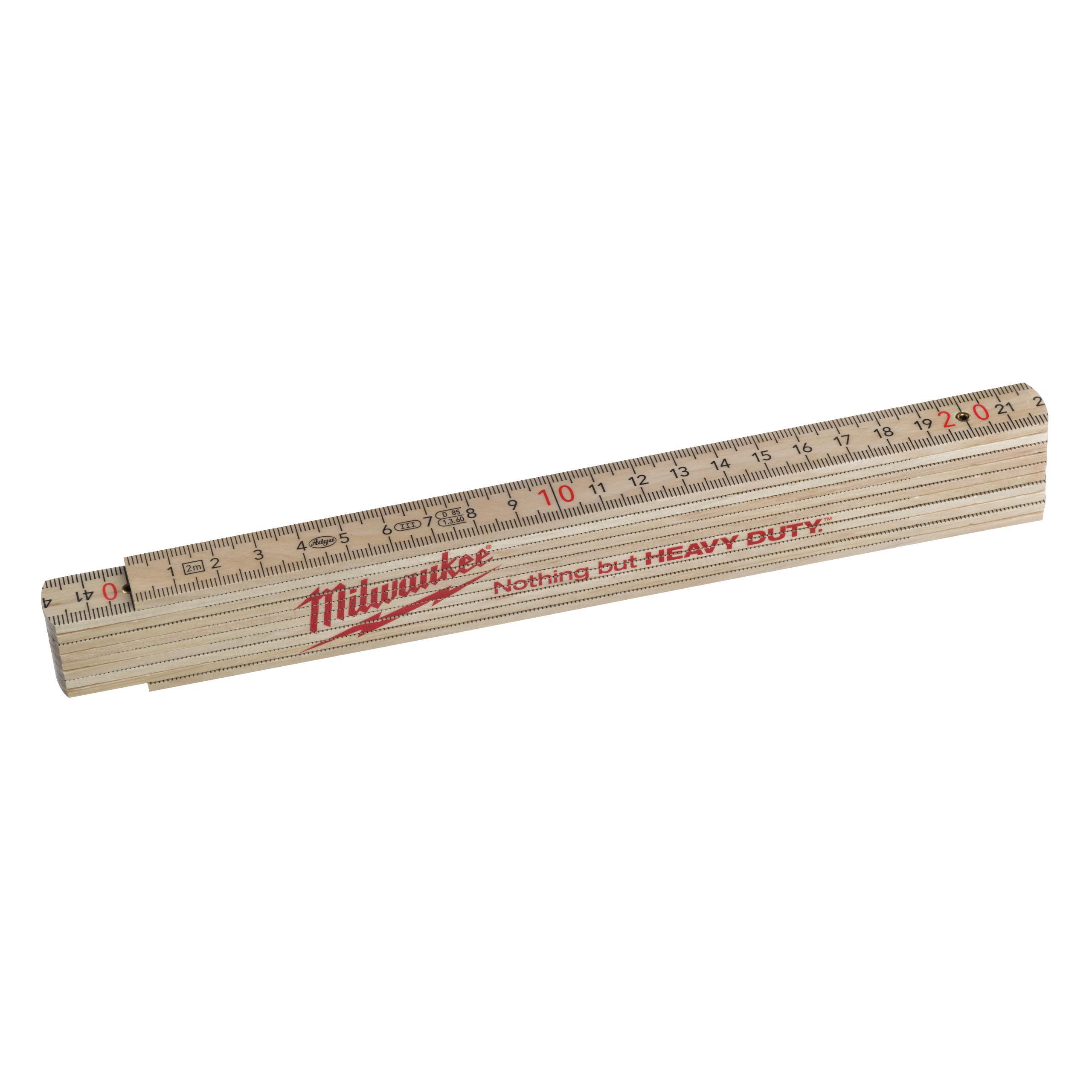 Gliedermaßstab Holz Slim 2m natur Gliedermaßstab Holz Slim 2m natur