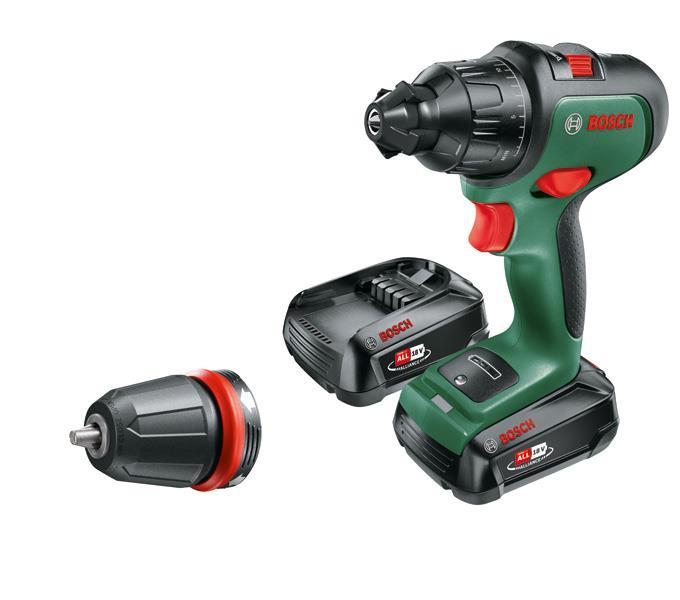 BOSCH Akku-Schlagbohrmaschine AdvancedImpact 18, 2x Akku PBA 18V 2.5Ah