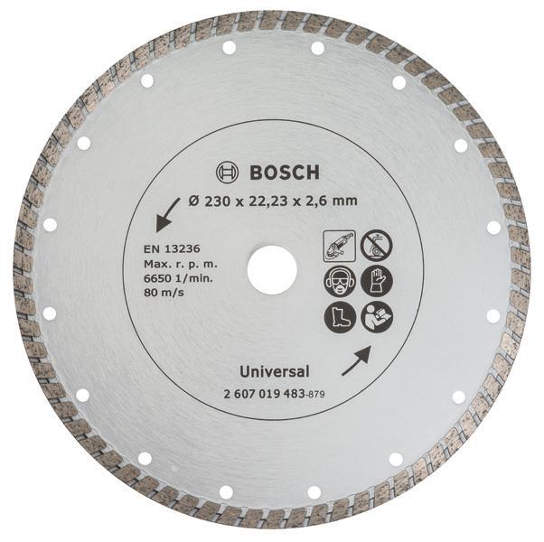 BOSCH Diamanttrennscheibe Turbo, Durchmesser: 230 mm