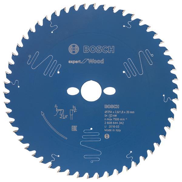 EXPERT Wood Kreissägeblatt, 254x2,6/1,8x30 mm, Z54